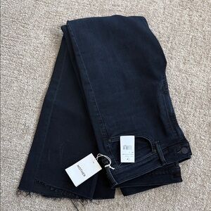 NWT MOTHER The Insider Step Crop Fray “Night In Paris” size 31